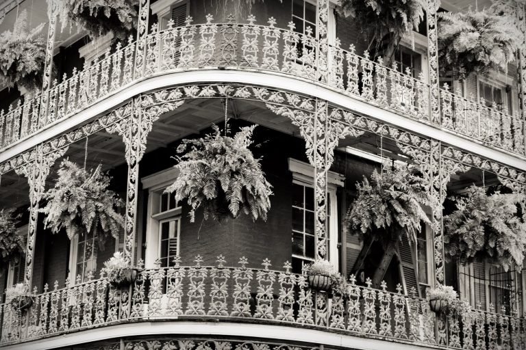 Maison typique du quartier français (Vieux Carré) de la Nouvelle-Orléans
