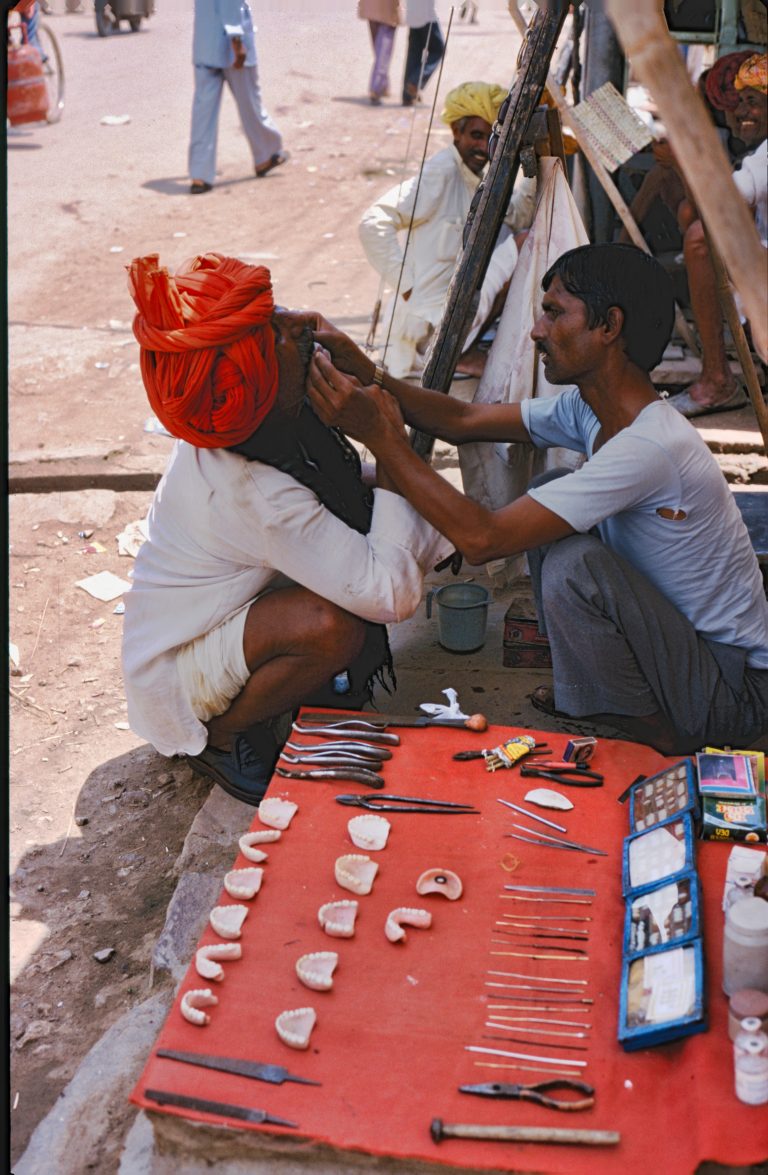 dentist in Indian street, Rajasthan