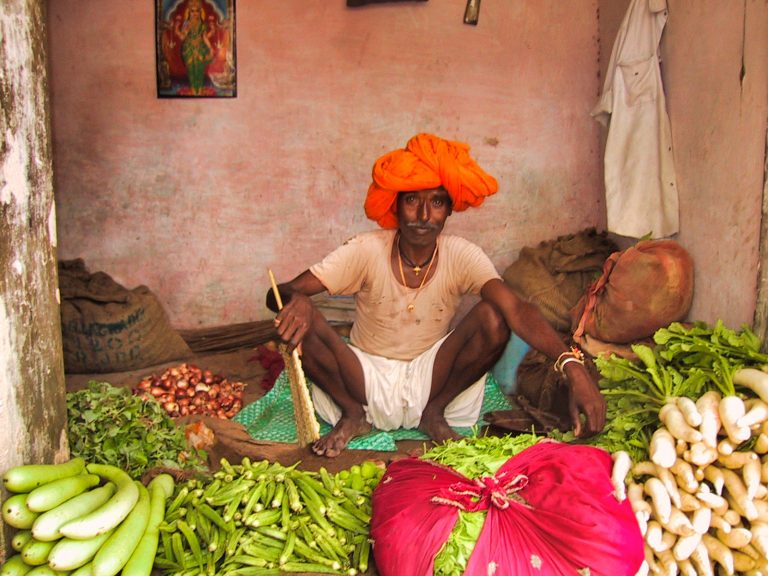 Portrait, Indian market, Rajasthan