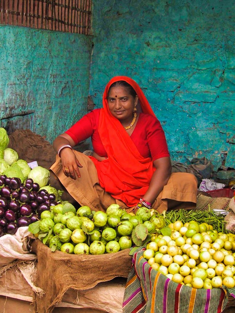 Portrait, Indian market, Rajasthan