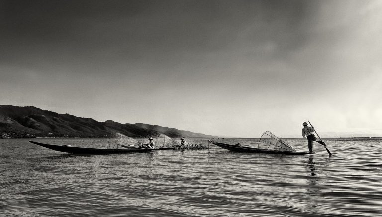 Pêcheurs sur le Lac Inle (Birmanie)